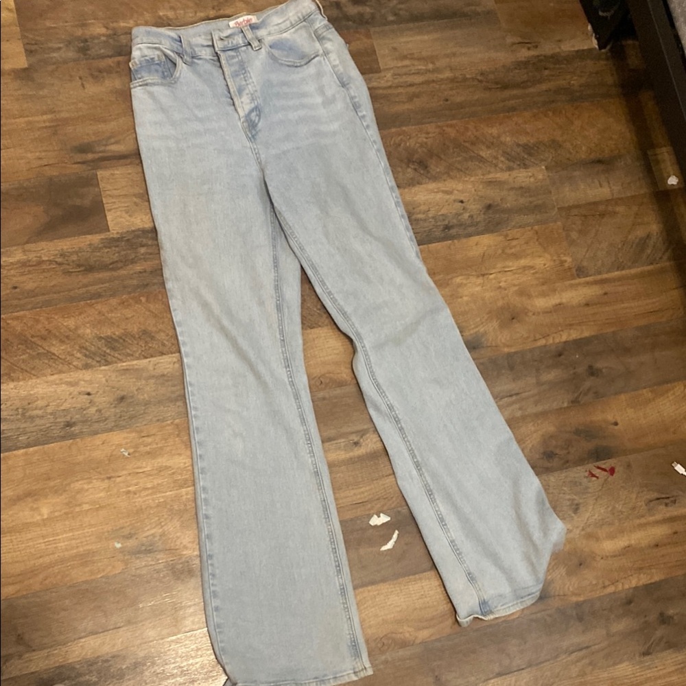 Classic Light Blue Straight Leg Jeans